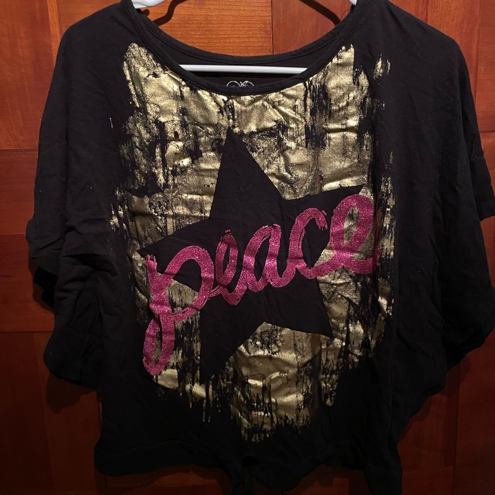 Justice Peace Cropped Tee size junior 20